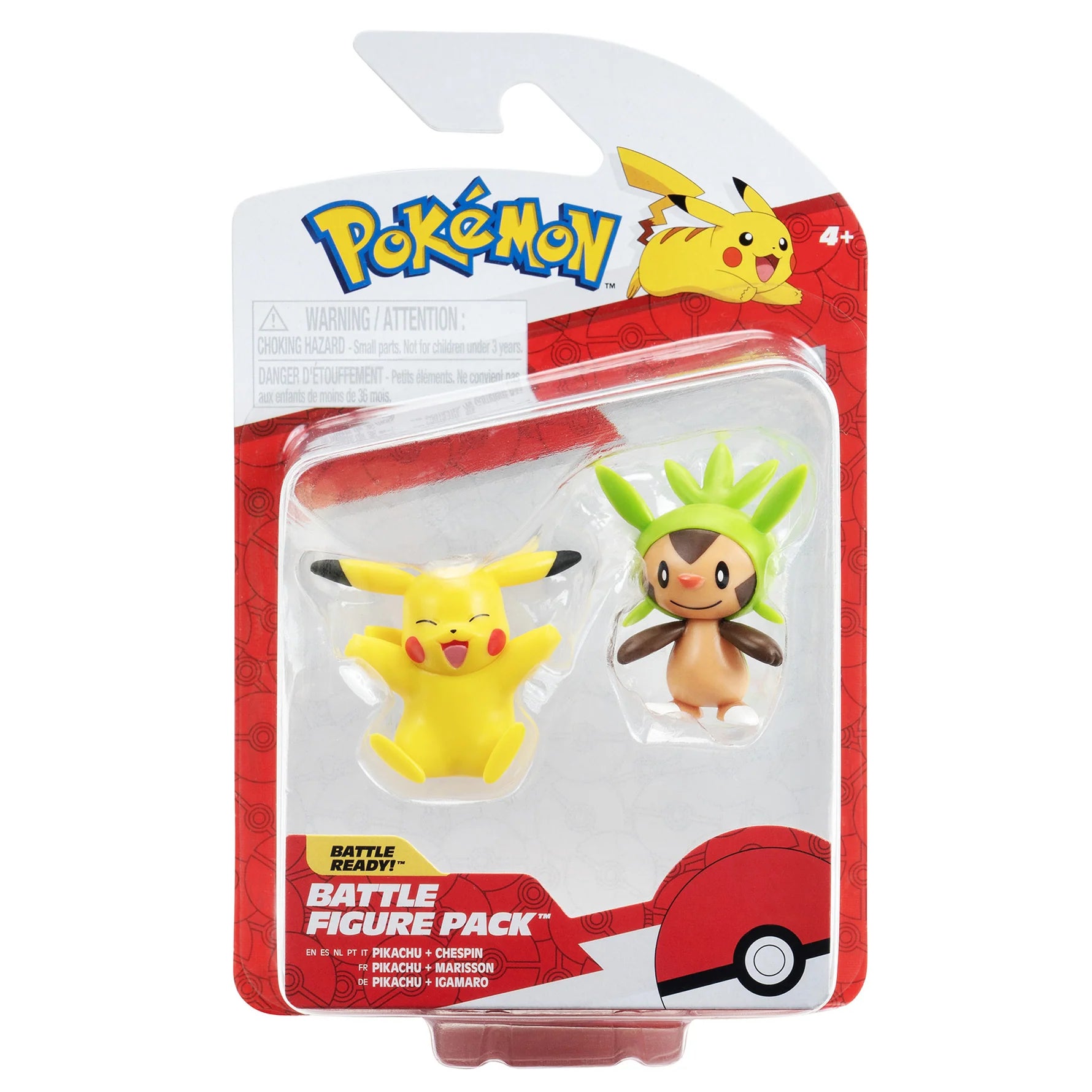 Pikachu & Chespin - Battle Figure Pack