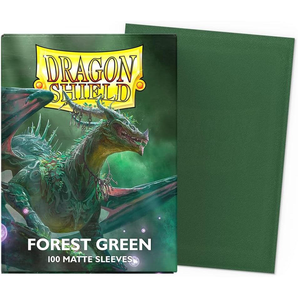 Dragon Shield - Forest Green - Matte Dual Sleeves