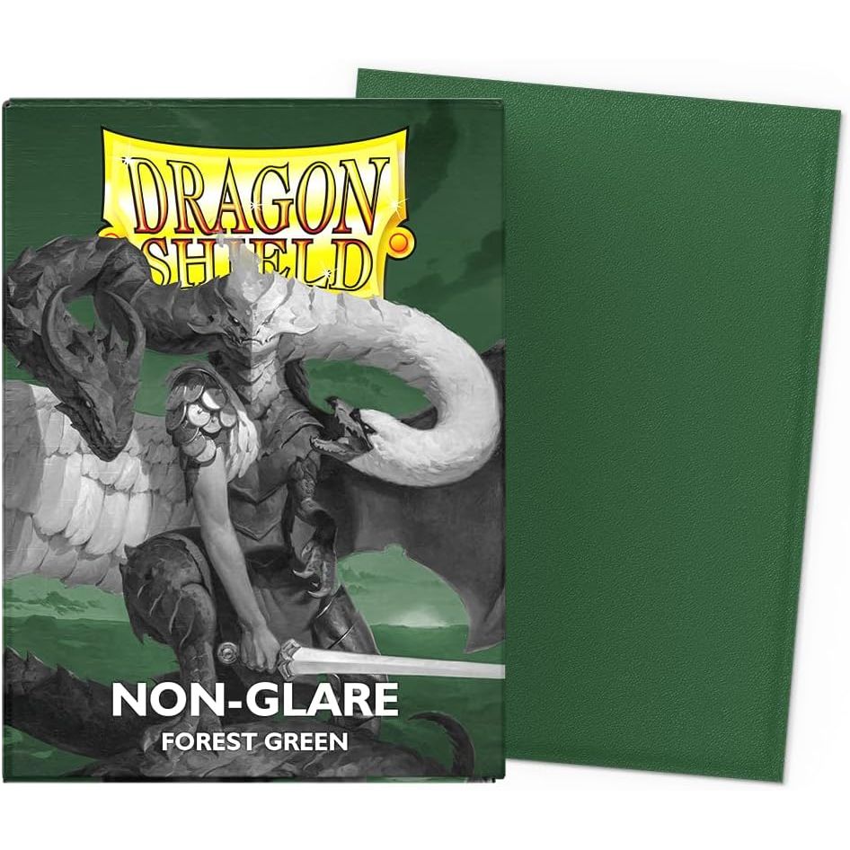 Dragon Shield - Non-Glare Forest Green - Matte Dual Sleeves