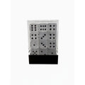 Frosted Clear & Black Dice - 12mm D6 - 36 Dice Block - Chessex