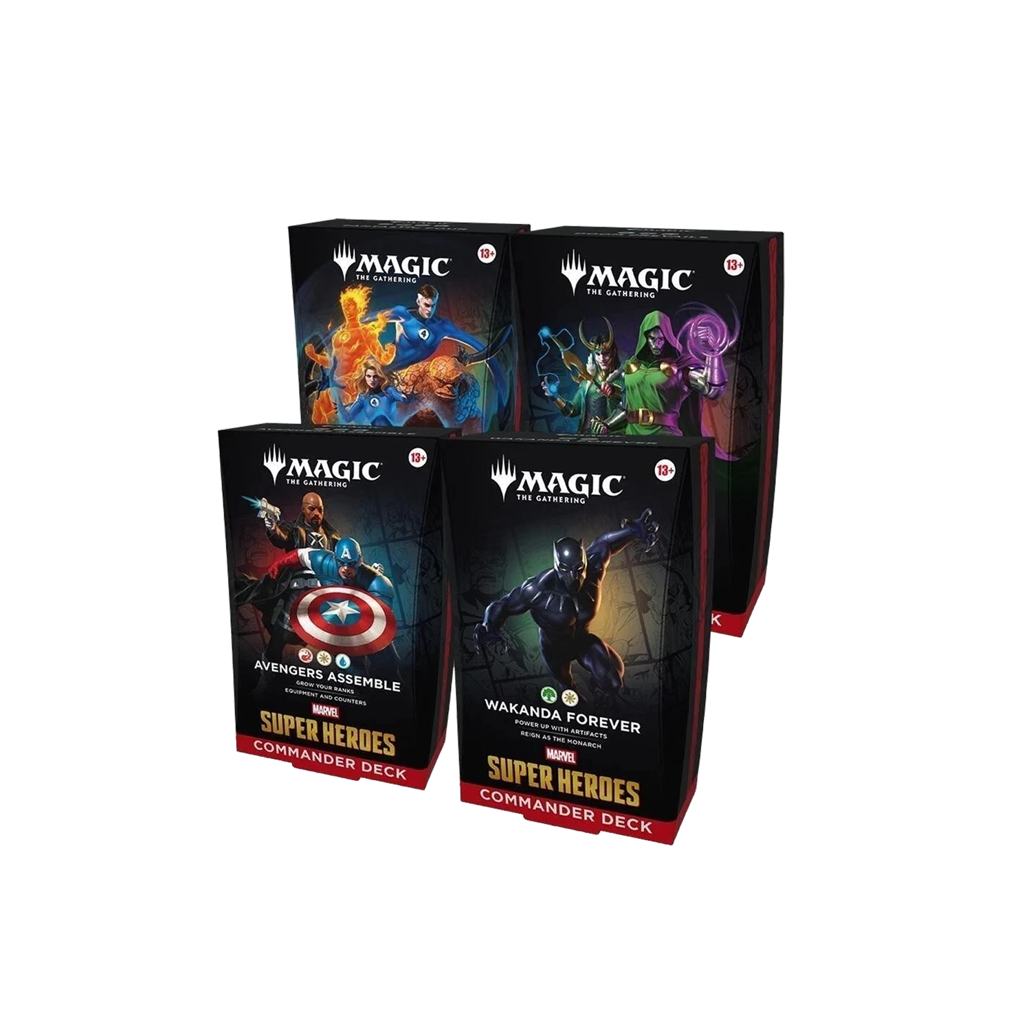 Marvel Superheroes Commander Deck Case (4 Decks)