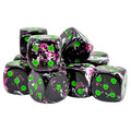 Paintball/Green - 16 mm D6 Dice Block - 12 Dice - Chessex