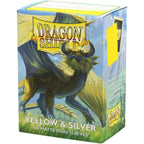 Dragon Shield - Yellow & Silver - Matte Dual Sleeves (100 Count)